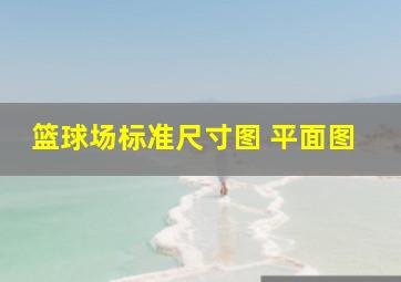 篮球场标准尺寸图 平面图